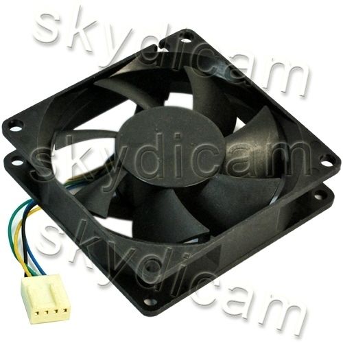 Pin 12V 0.3A AVC 80mm PC Case CPU Cooler Cooling Fan  