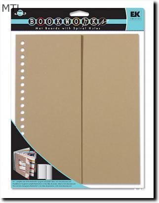 Bookworks Mat Boards w Spiral Holes for Hand Made Album  