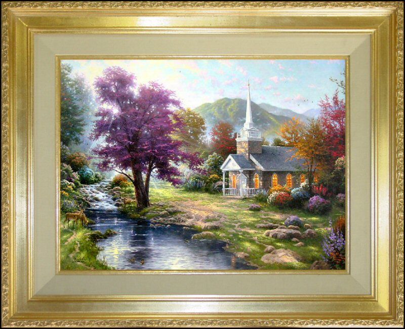 Thomas Kinkade Paintings Streams of Living Water SN Oil  