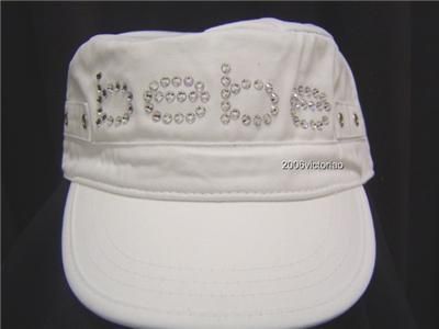 This is a brand new and 100% authentic BEBE cadet cap. One sz fits all 