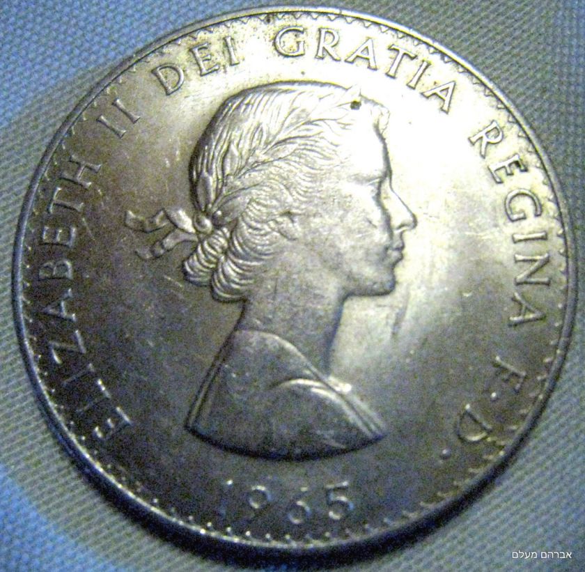 1965 Elizabeth II Dei Gratia Regina F. D. Churchill   28.5 Grams 1.5 