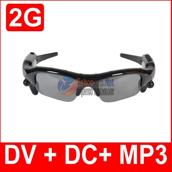 NEW 2GB SPY  SUN Glasses Hidden Camera DVR DC BLACK  