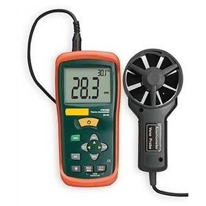 AIR FLOW METER, ANEMOMETER, Measures AIR FLOW CFM  