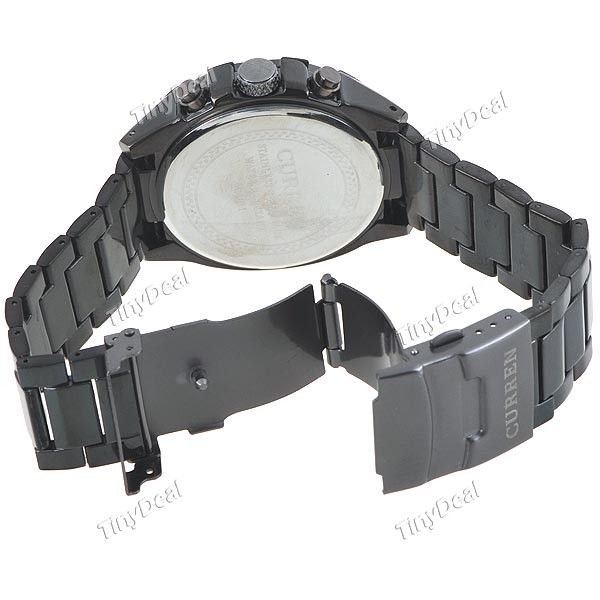 US Ship Mens Military Stainless Steel Quartz Wrist Watch Date W5 