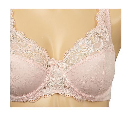 Barely Breezies Embroide Microfiber & Lace Bra A72247  