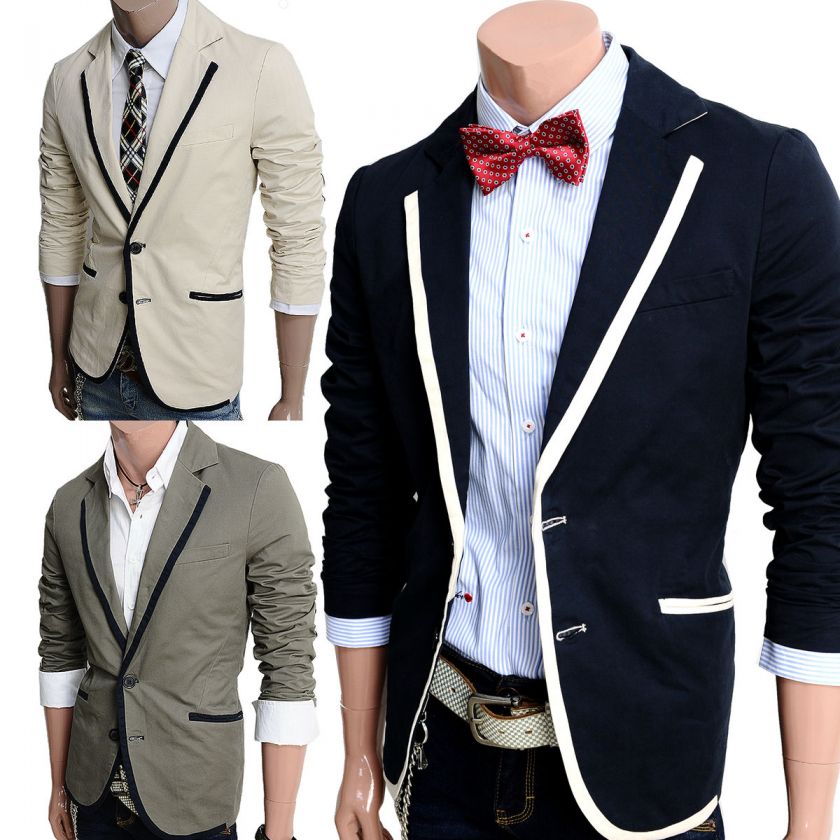 Happy lighter Mens Casual 2Button Blazer Jacket (LJ03)  