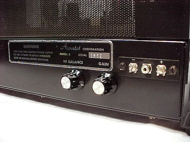 ACOUSTAT X ELECTROSTAT TUBE AMPLIFIER SPEAKER DIRECT DRIVE POWER AMPS 