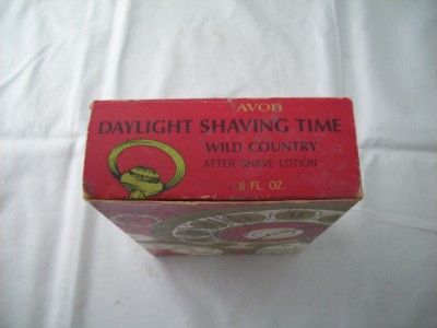 Vtg Avon Daylight Shaving Time Pocket Watch Decanter  
