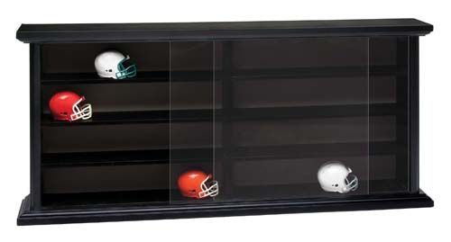 POCKET PRO HELMET EMPTY WOOD DISPLAY CASE 32 PIECE  