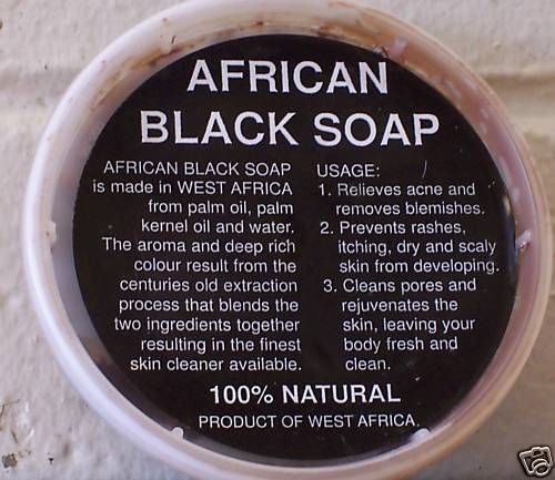 Dozen 8 oz. tub Pure Natural Raw Black Soap face body  