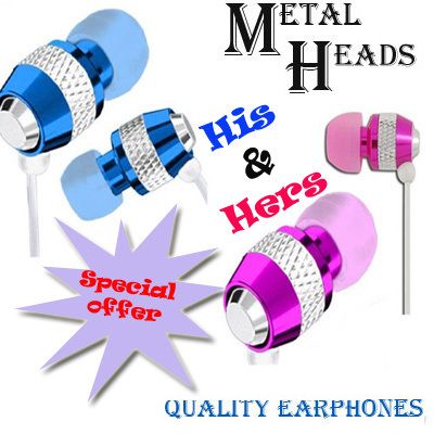 Metal stereo earphones, suits ipod, player Computer  