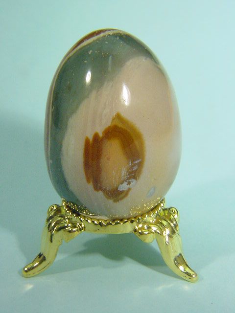 BUTW Polychrome Jasper 30 x 43 mm egg lapidary 0062B  