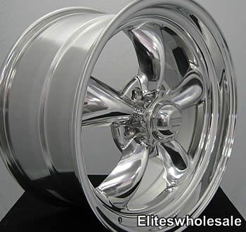 17x11 Polished Wheels Rims torq thrust ii 5x4.75  