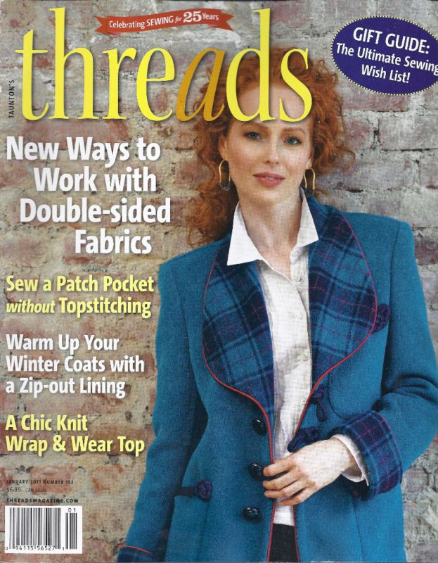 THREADS MAGAZINE FABRICS PATCH POCKET WINTER COATS SEW  