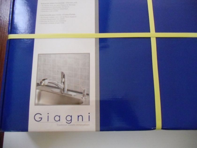 GIAGNI PO19 PC PULLOUT KITCHEN FAUCET POLISHED CHROME  