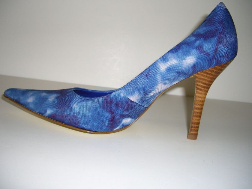NINE WEST FREDAO BLUE Heels Pumps Shoes Women Size 7  