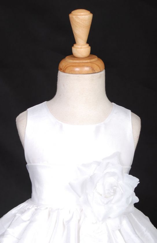 WHITE BAPTISM CHRISTENING COMMUNION BRIDAL FLOWER GIRL DRESS 6M 9M 2 4 