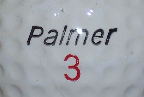 1972 ARNOLD PALMER XL90+ #3 SIGNATURE LOGO GOLF BALL  