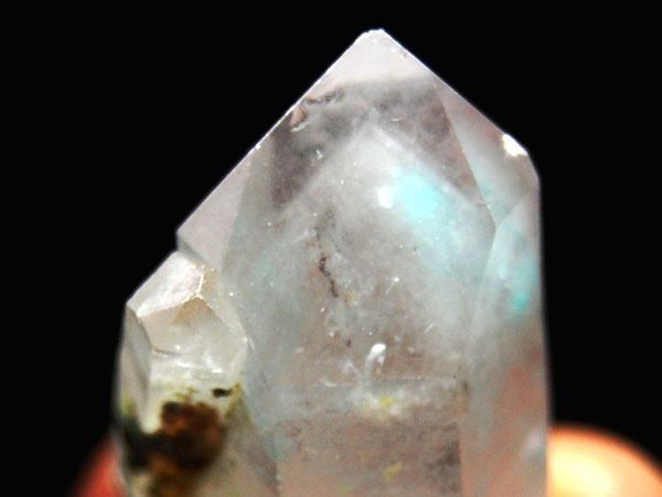 Blue AJOITE Phantom Clear Quartz, S Africa QA318  