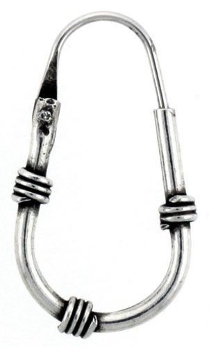 Hoop Earrings 925 Sterling Silver NEW Nickel Free  