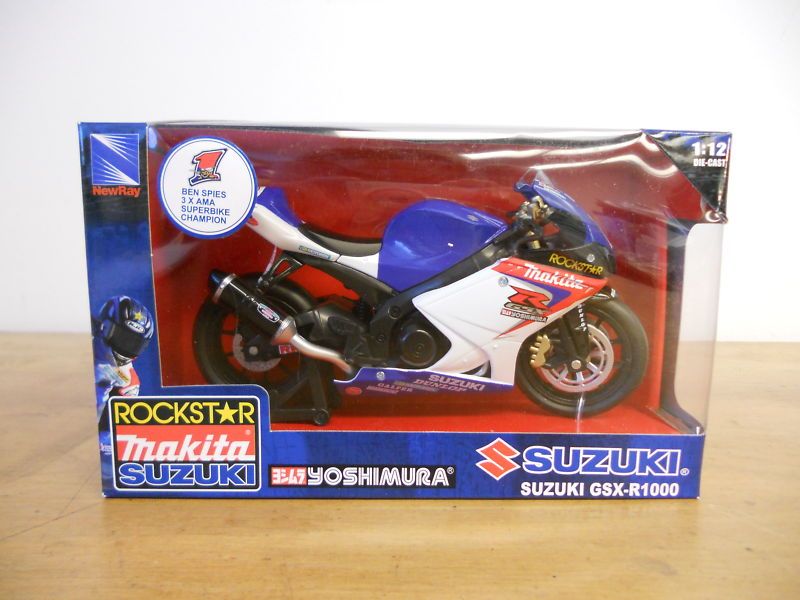 New Ray 112 Ben Spies Suzuki GSX R1000 Die Cast 57027  