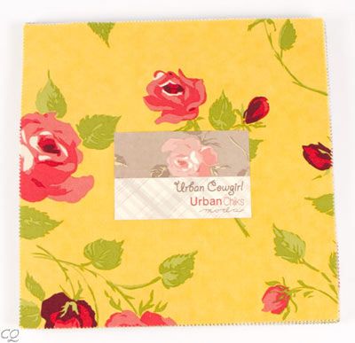 Urban Chiks Urban Cowgirl Layer Cake 42   10 Inch Squares Moda Quilt 