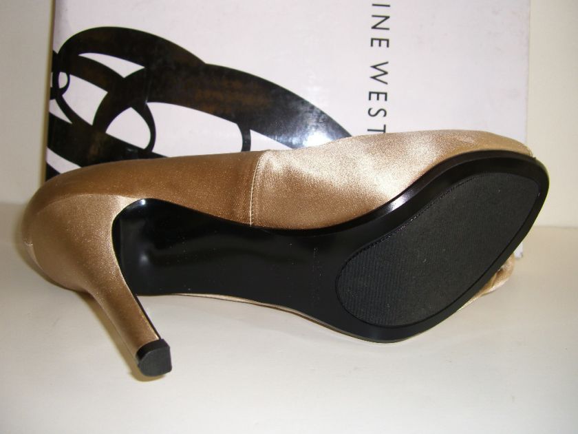    Champagne Womens Shoes Size 10 Champagne Peep Classic Pumps  