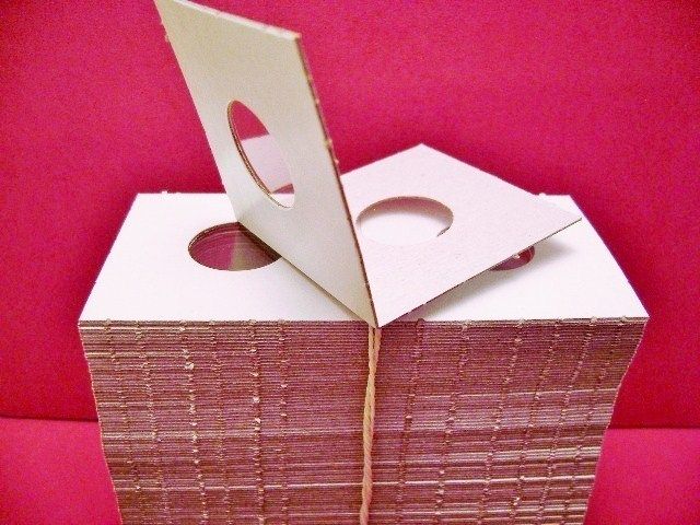 100  Penny Protector Cardboard 2x 2 Holder Coin Mylar Protectors 