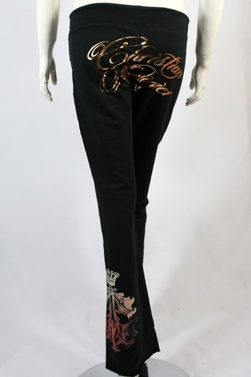 Christian Audigier Royal Romance Yoga Sport Pants Black  