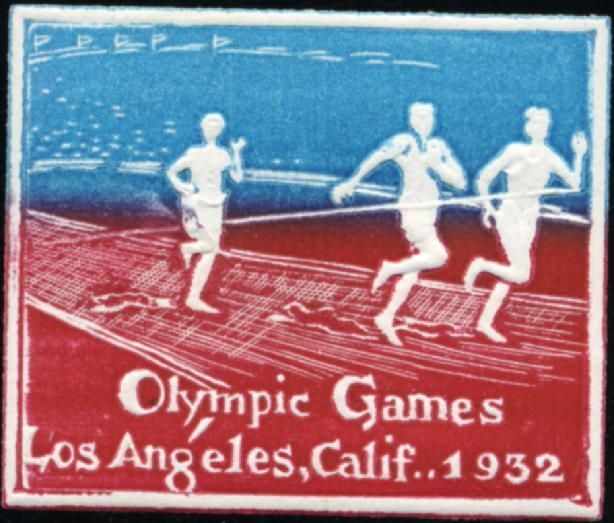 1932 Los Angeles OLYMPIC GAMES   Scarce Poster Stamp  