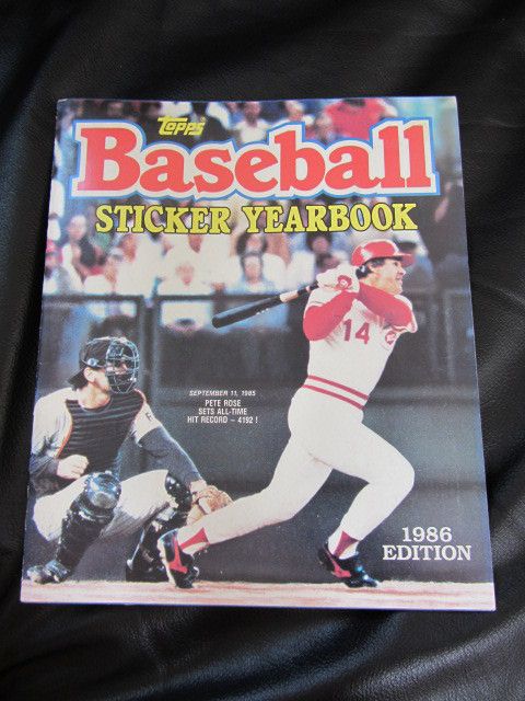 1986 TOPPS BASEBALL STICKER YEARBOOK    COMPLETE  