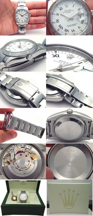   PERPETUAL ROMAN NUMERAL DATE STAINLESS STEEL 2007 MENS WATCH  