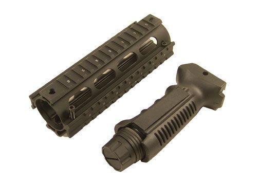 inch Quad Rail RIS Hand Guard free Ergonomic Grip  