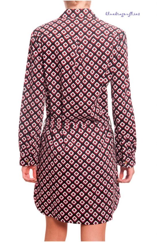 DIANE VON FURSTENBERG Laney Corduroy SQUARE Shirt DRESS  