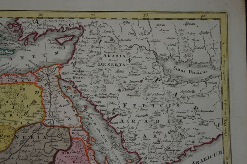 NORTH AFRICA ABYSSINIA CONGO SOUTH AFRICA MADAGASCAR MAP HOMANN 1732 