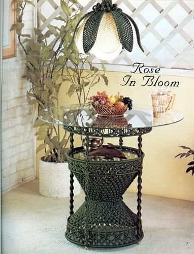 FORM & FANTASY Bk 4~Macrame Pattern Book~LAMP~FURNITURE  