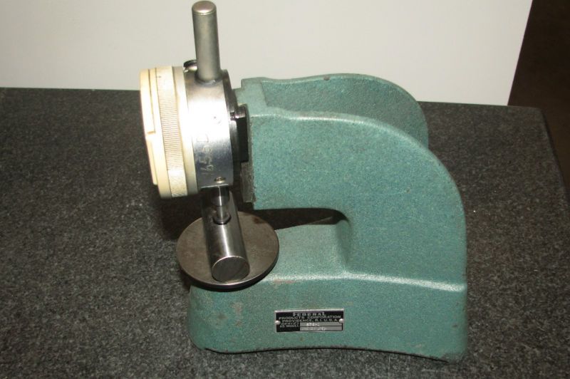 Federal bench thickness gauge gage stand 57B 1 w/mitutoyo indicator on