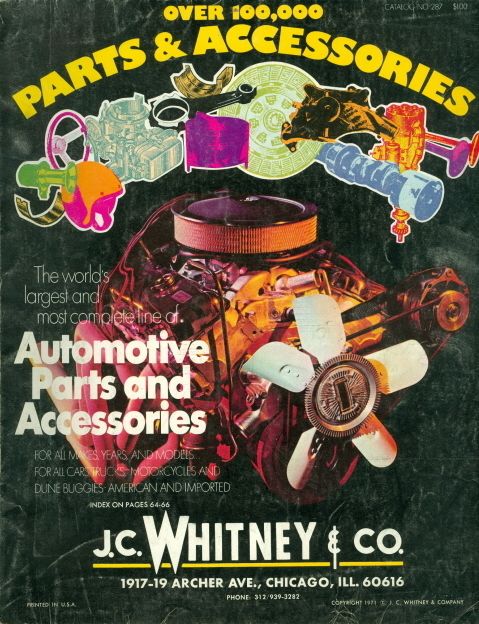 1971 J.C. Whitney & Co. Auto Accessories/Parts Catalog Worlds 