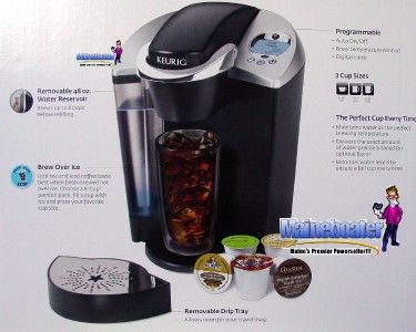   Cup COFFEE MAKER + REUSABLE FILTER + 36 K Cups +Water & Coffee Filter