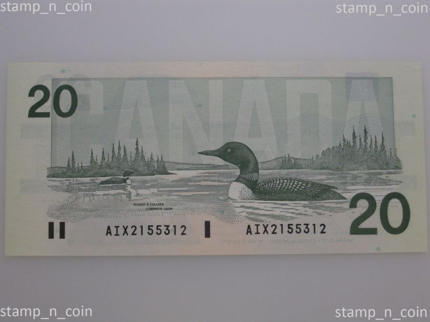 1991 Twenty Dollar Note Bill Canada bc56bAi G/UNC REPLC  