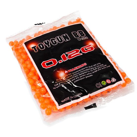 850 .12G 6mm BBs BB Ammo Airsoft Gun Guns Rifle Pistol Neon Orange 