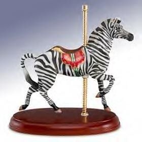 LENOX 2009 ANTIQUE ZEBRA CAROUSEL HORSE NIB/Cert  