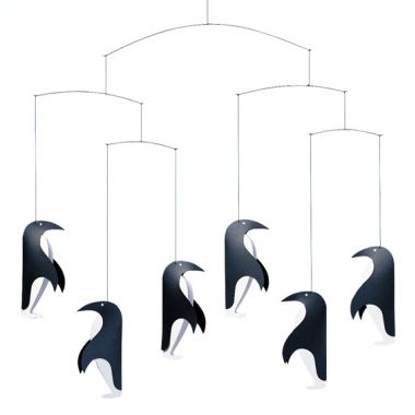 Flensted Penguin Talk Parade Hanging Baby Mobile Decor  