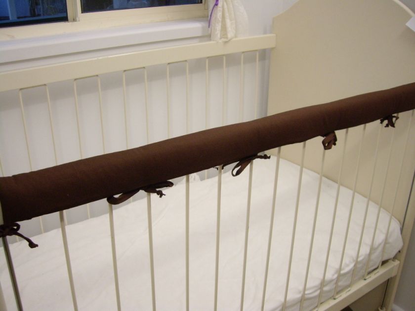 Baby Cot Crib Rail Teething Cover Chocolate Also Fits Boori  