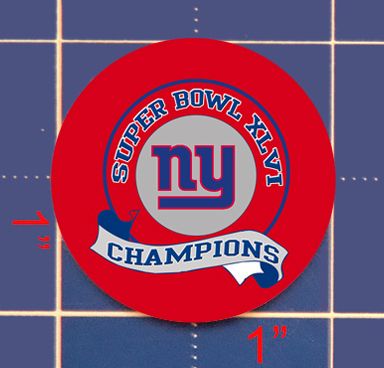 SUPER BOWL XLVI CHAMPIONS NEW YORK GIANTS BALL MARKER  