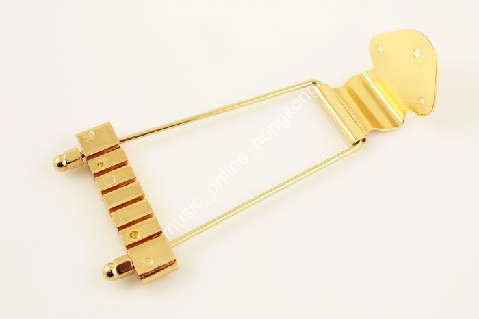 Gold Bass Guitar Trapeze Tailpiece For Gibson Archtop