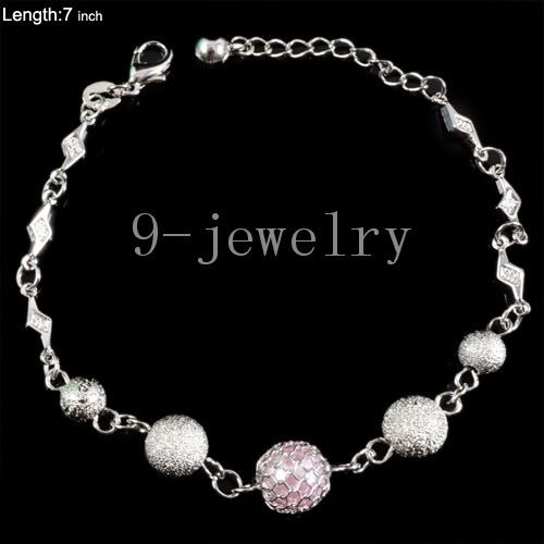 Ball Bead Silvery Anklet Ankle Bracelet TS0758  