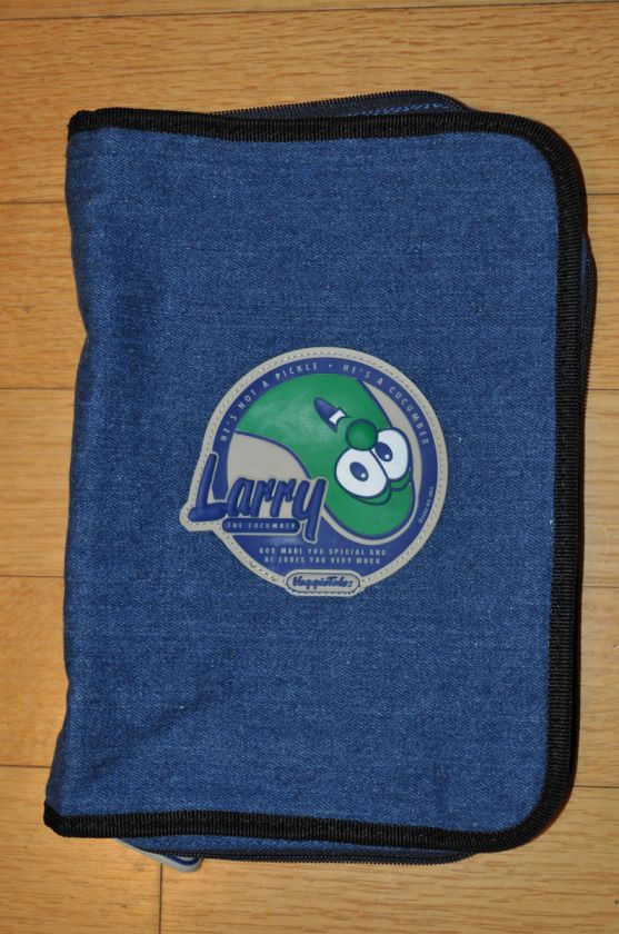   Veggie Tales Larry Denim Book Bible Cover Sz Large 0310803683  