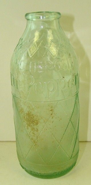 Vintage Dr Pepper No Return Embossed Soda Bottle  