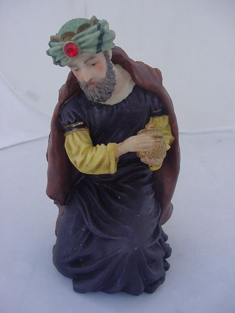 Resin Nativity Set 11 pc 24 inches hand painted Holy  